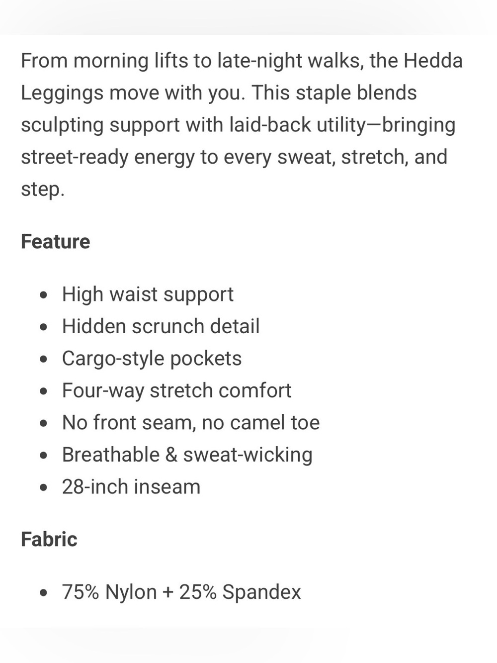 YEOREO Black Hedda CoreFlex Leggings - Picture 3 of 6